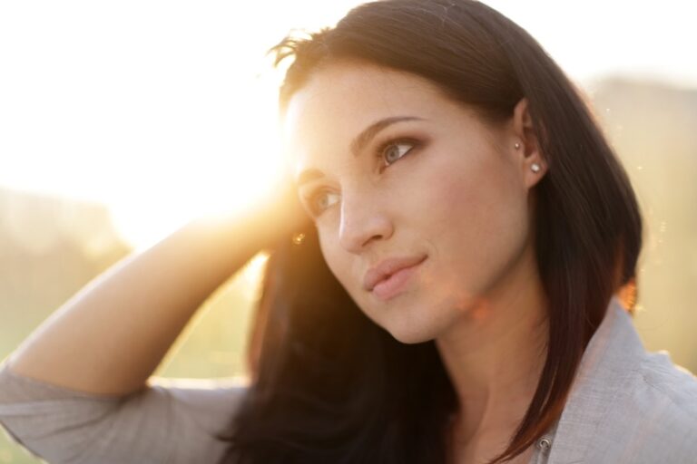 Contemplative woman